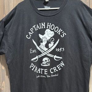 Disney Black Captain Hook's Pirate Crew T-Shirt